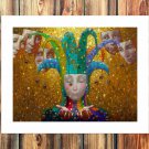 Golden rain Decor  20x16 inch FRAMED CANVAS PRINT