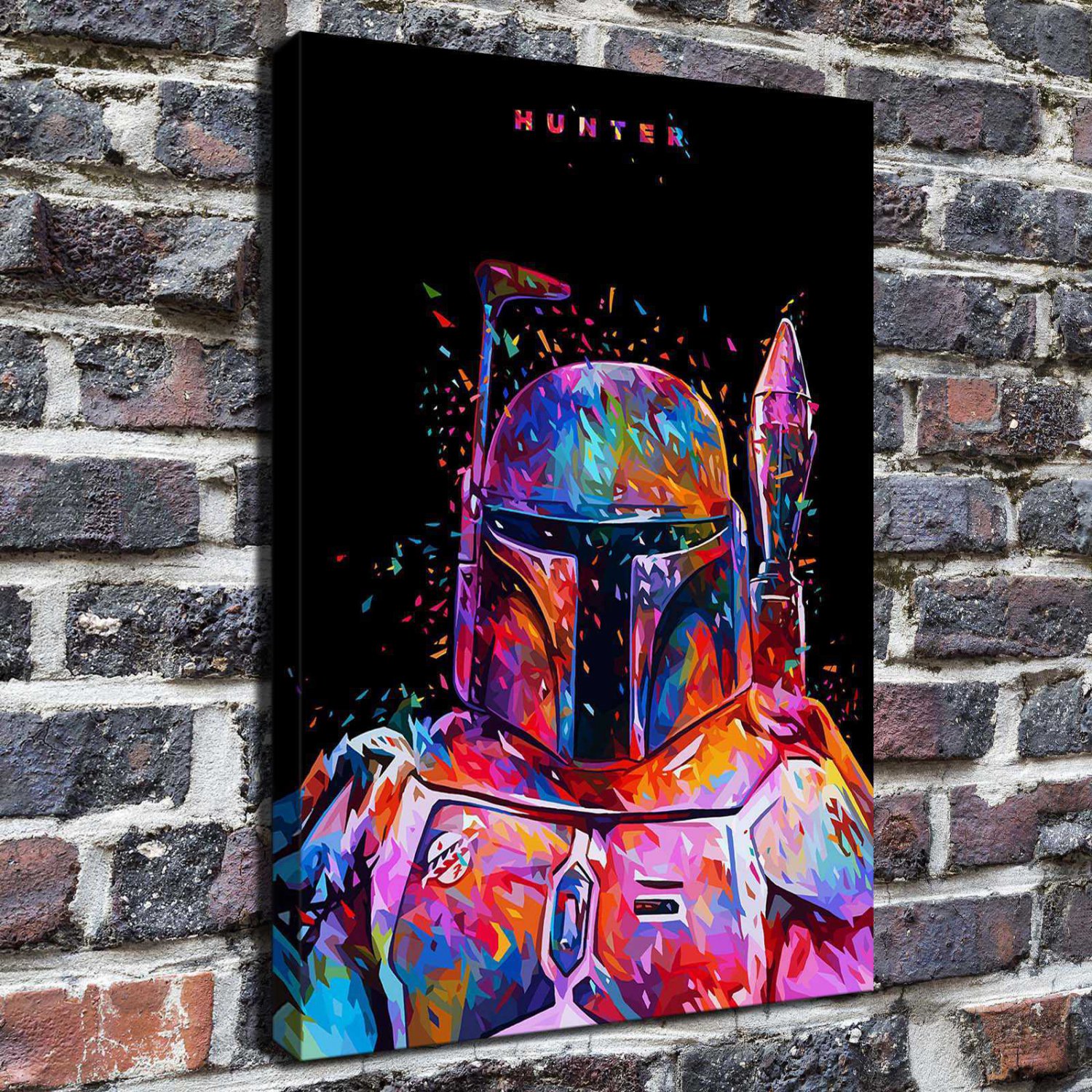 Brave warrior Decor  20x16 inch FRAMED CANVAS PRINT