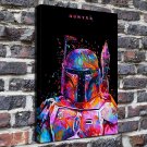 Brave warrior Decor  20x16 inch FRAMED CANVAS PRINT
