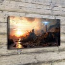 Shadow Realms Landscape Decor  20x16 inch FRAMED CANVAS PRINT
