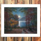 Lakeside Dreams Decor  20x16 inch FRAMED CANVAS PRINT