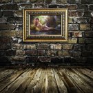 Long legs woman Decor  20x16 inch FRAMED CANVAS PRINT
