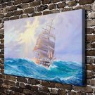 The blue sea Decor  20x16 inch FRAMED CANVAS PRINT