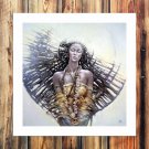 Close your eyes Decor  20x16 inch FRAMED CANVAS PRINT