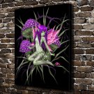 Purple princess Decor  20x16 inch FRAMED CANVAS PRINT