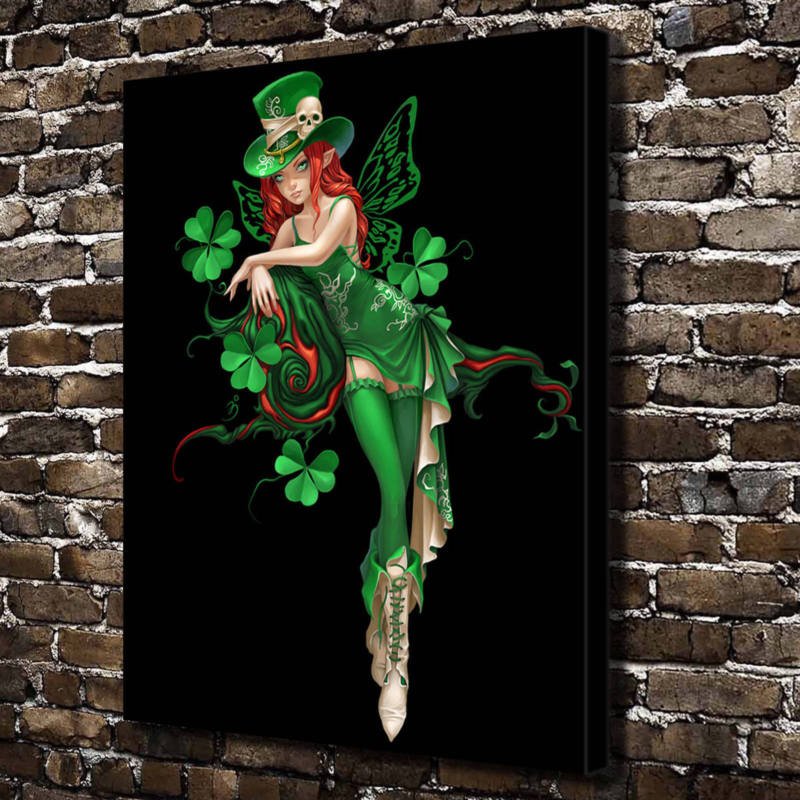 The angel is dancing Decor  20x16 inch FRAMED CANVAS PRINT