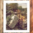 Beautiful rocks Paintings Decor  20x16 inch FRAMED CANVAS PRINT