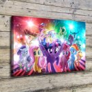 Little Pony The Movie Decor  20x16 inch FRAMED CANVAS PRINT