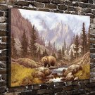 Beautiful sunset Paintings Decor  20x16 inch FRAMED CANVAS PRINT