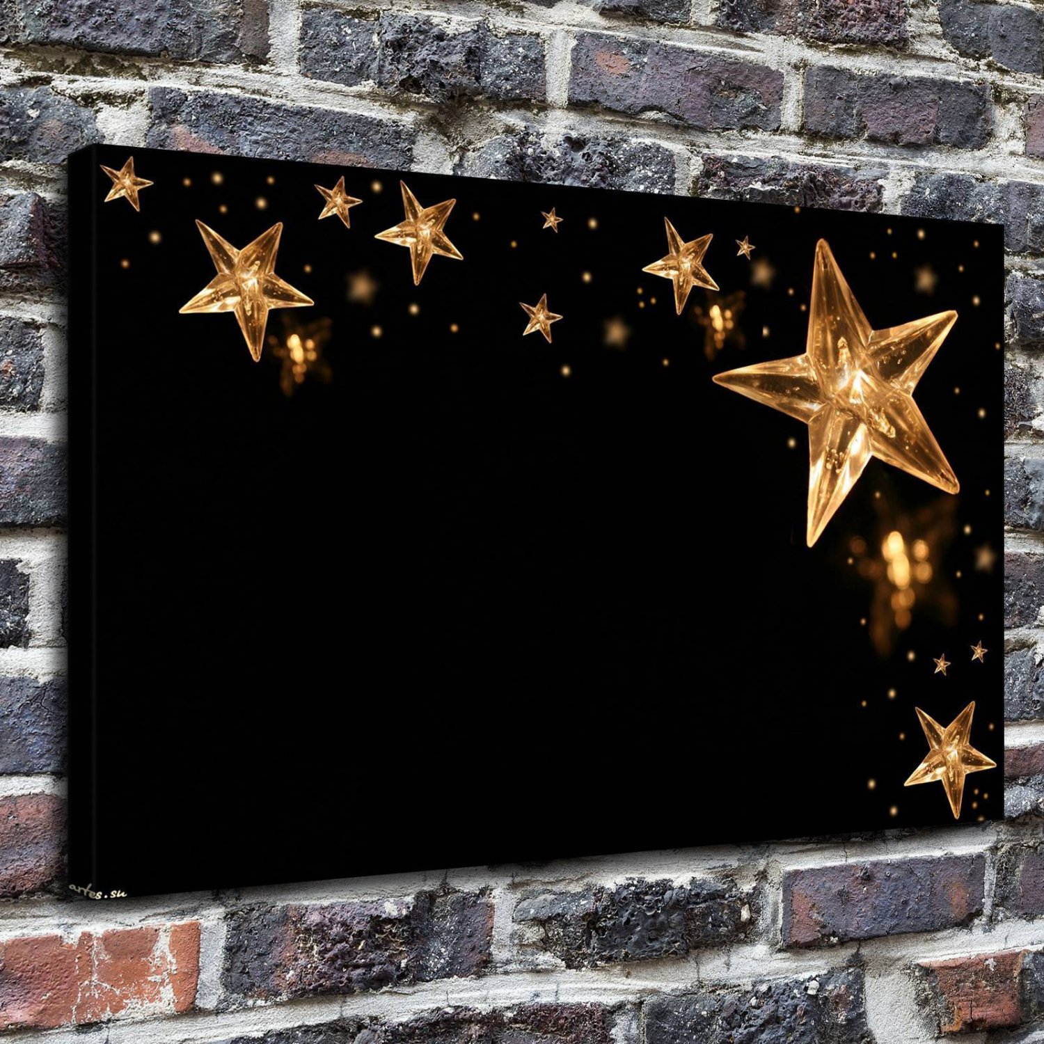 New Year Decor  20x16 inch FRAMED CANVAS PRINT