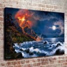 A Thunder Decor  20x16 inch FRAMED CANVAS PRINT