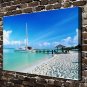 Beautiful beach Decor  20x16 inch FRAMED CANVAS PRINT