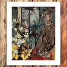 The ancient woman  20x16 inch FRAMED CANVAS PRINT