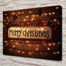 Christmas comes  20x16 inch FRAMED CANVAS PRINT