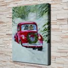 The Red Car  20x16 inch FRAMED CANVAS PRINT