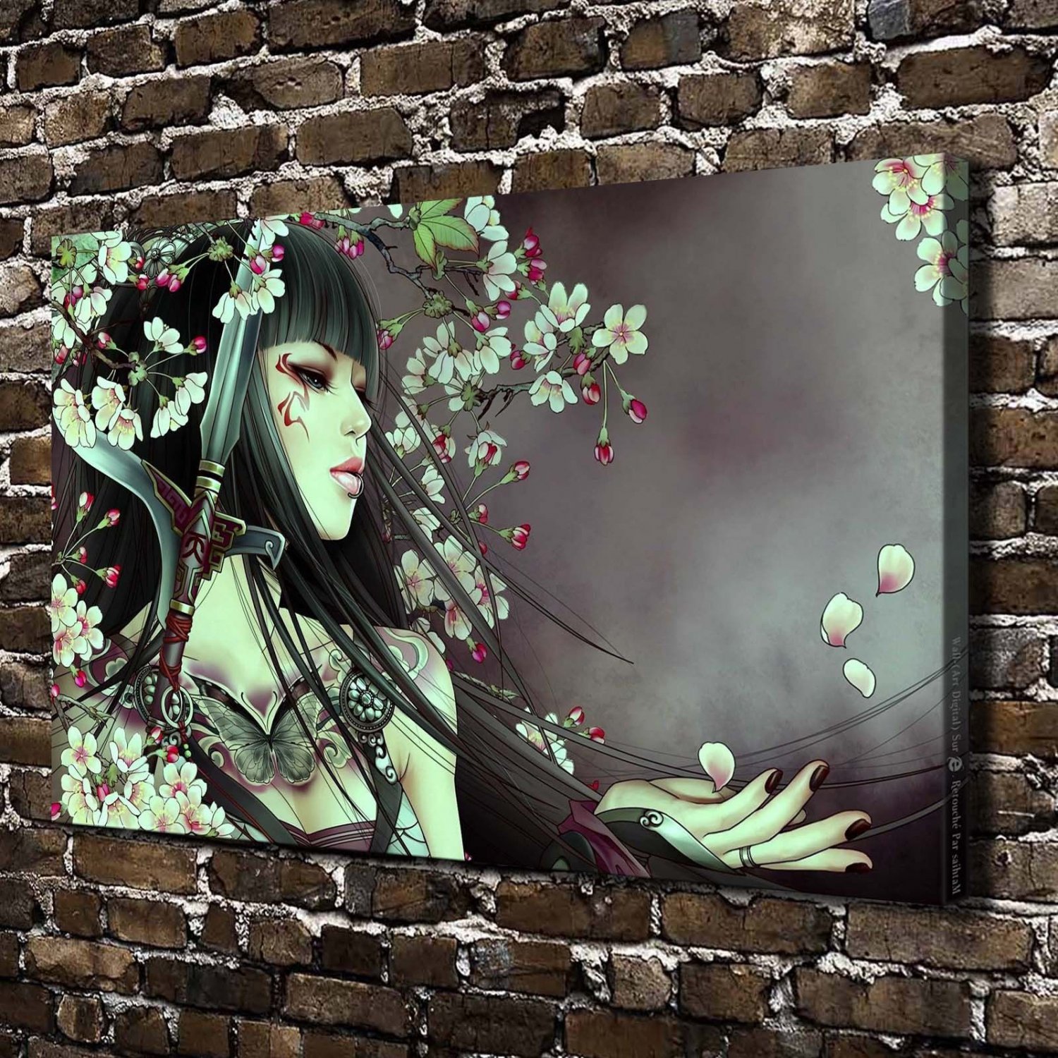 Colorful Decor  20x16 inch FRAMED CANVAS PRINT