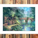 Pretty quiet lake  20x16 inch FRAMED CANVAS PRINT