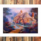 The beautiful castle Paintings  20x16 inch FRAMED CANVAS PRINT