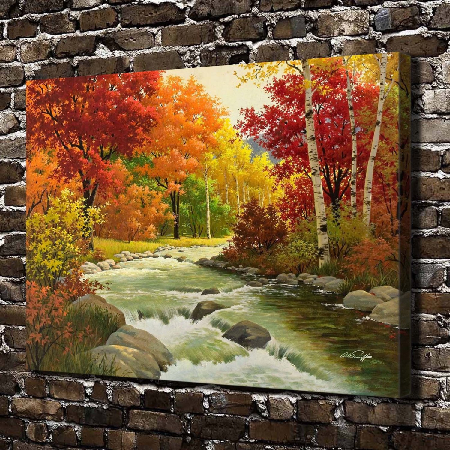 The beautiful scenery  20x16 inch FRAMED CANVAS PRINT
