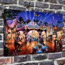 A circus  20x16 inch FRAMED CANVAS PRINT