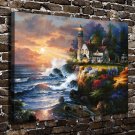 Seaview  20x16 inch FRAMED CANVAS PRINT