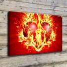 He Burning Red  20x16 inch FRAMED CANVAS PRINT