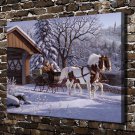 The road to happiness  20x16 inch FRAMED CANVAS PRINT