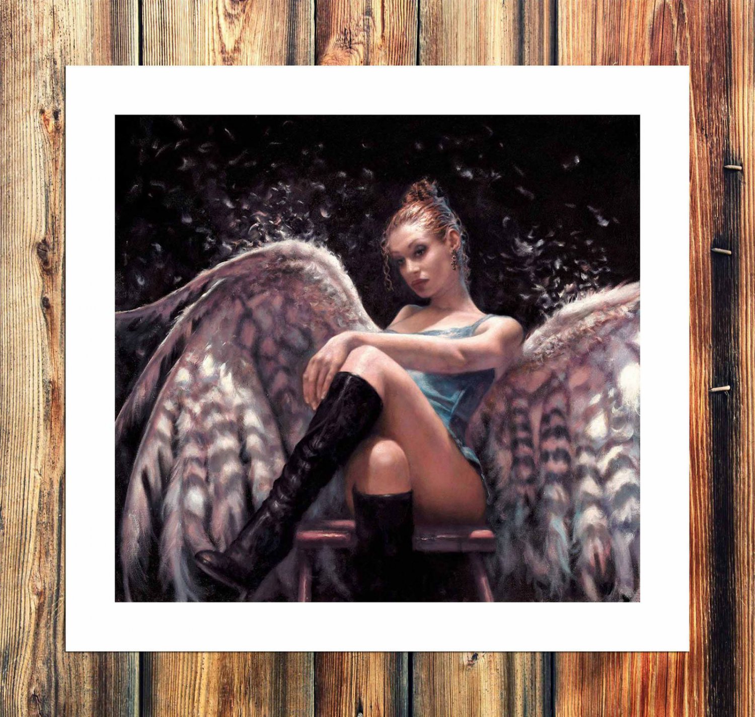 Hamish blakely flutter  20x16 inch FRAMED CANVAS PRINT