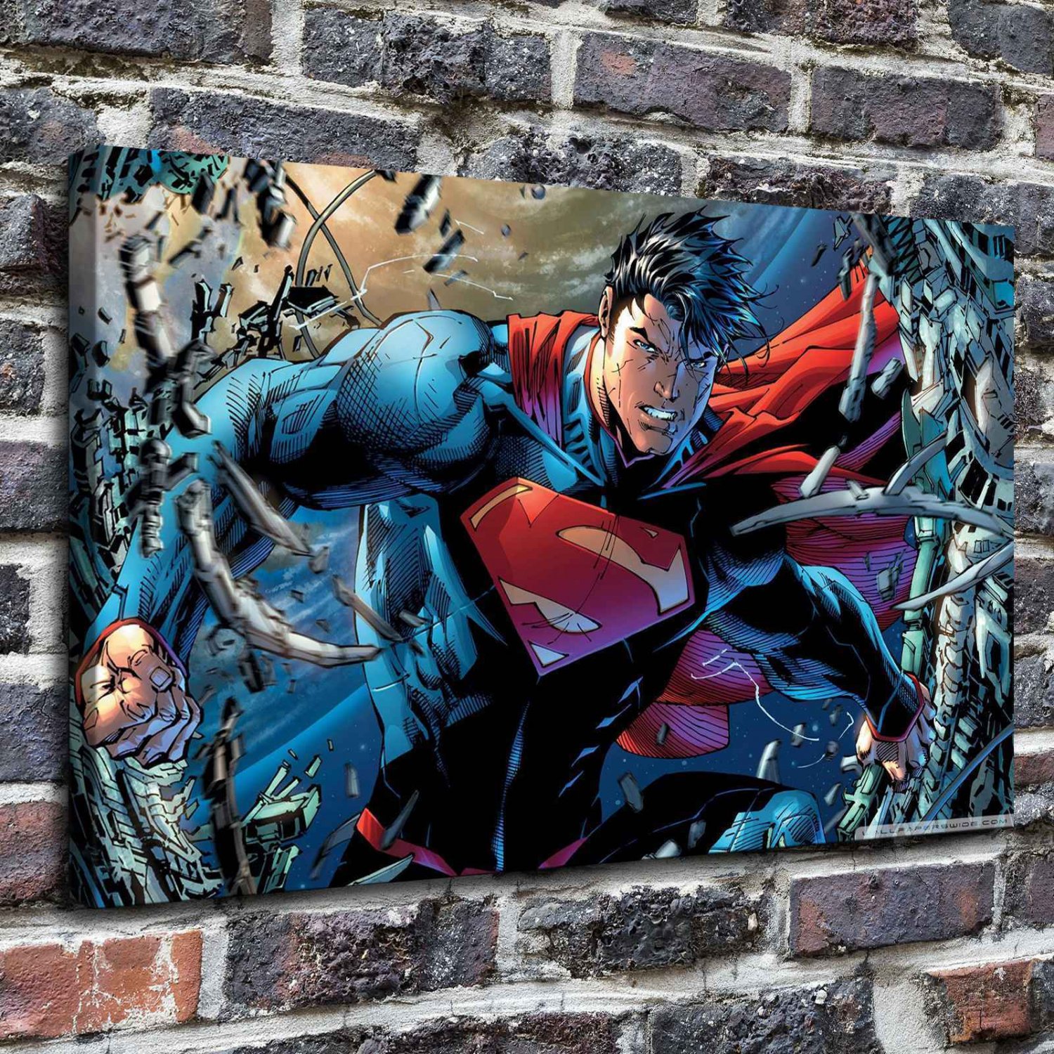 Super hero  20x16 inch FRAMED CANVAS PRINT