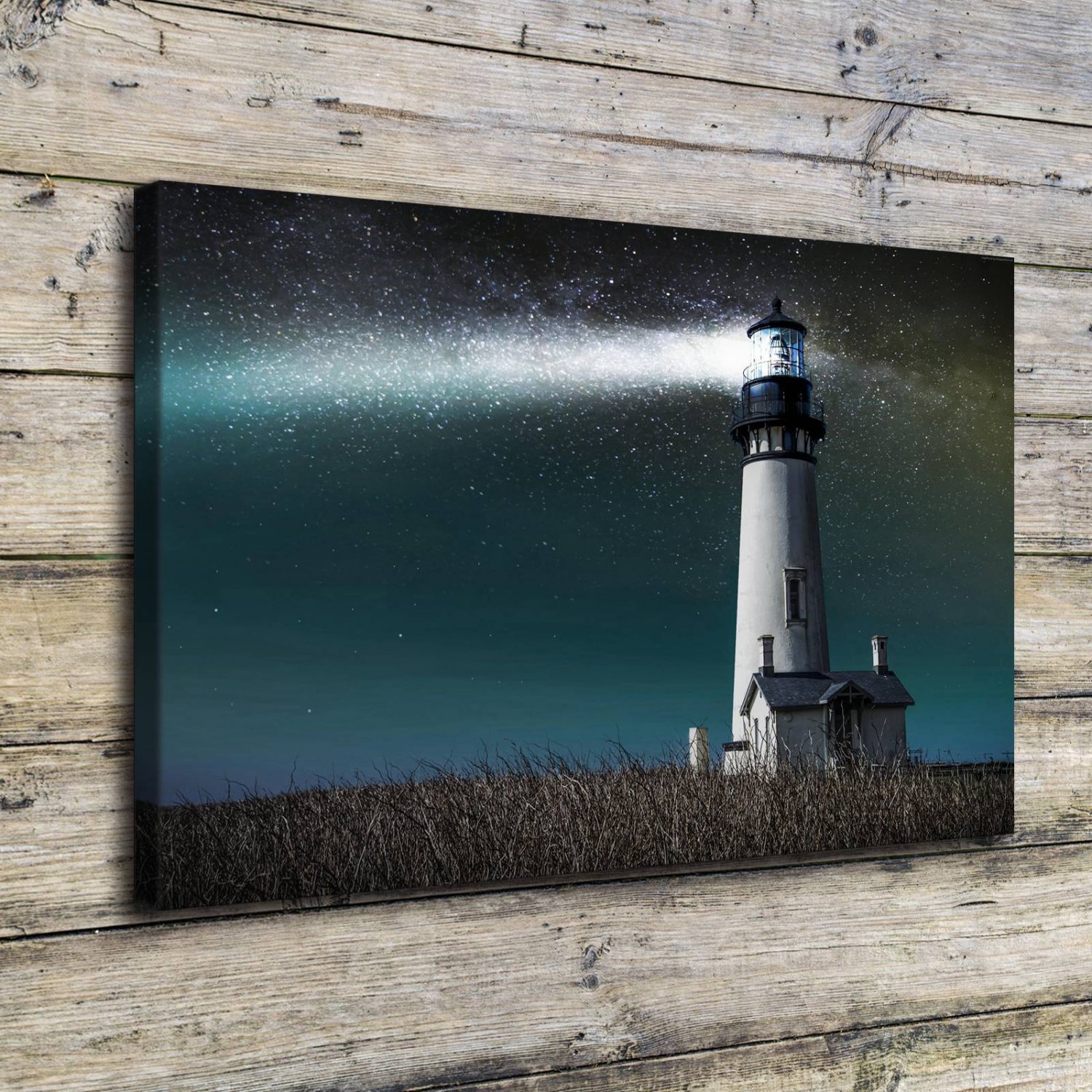 Meadows Lighthouse  20x16 inch FRAMED CANVAS PRINT