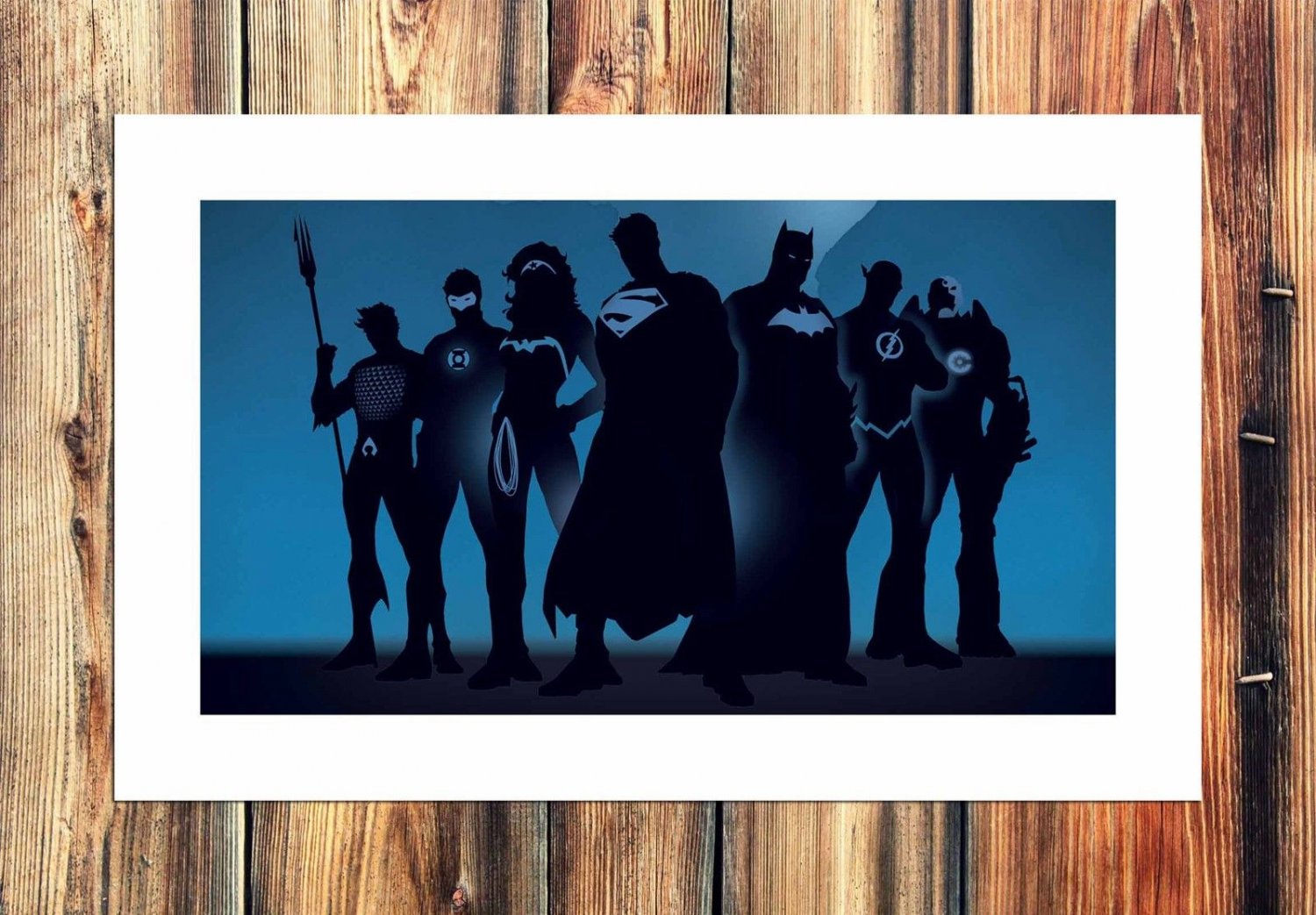 Super hero  20x16 inch FRAMED CANVAS PRINT