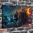Animals bear creature Painting  20x16 inch FRAMED CANVAS PRINT