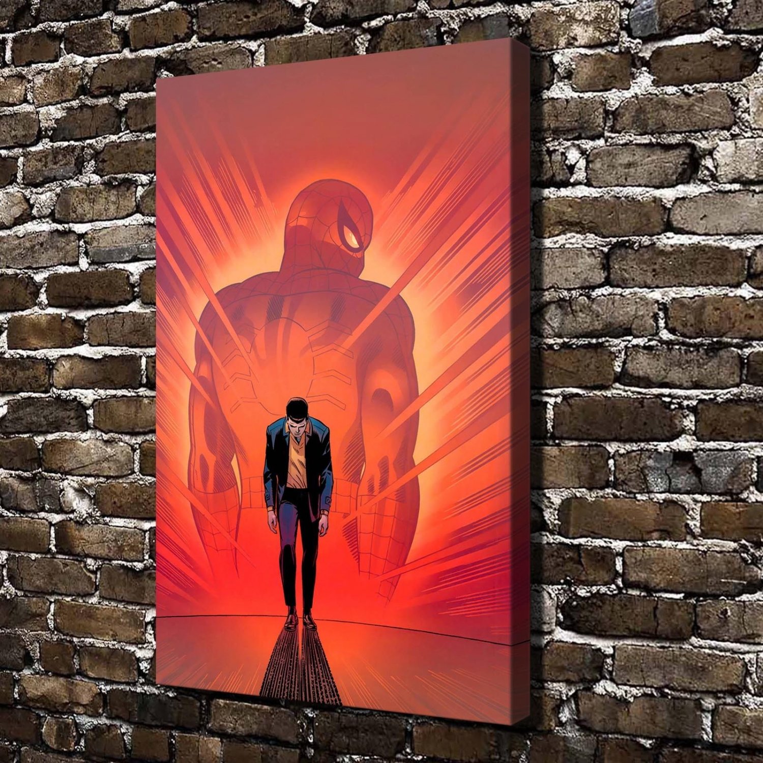 Spider man  20x16 inch FRAMED CANVAS PRINT