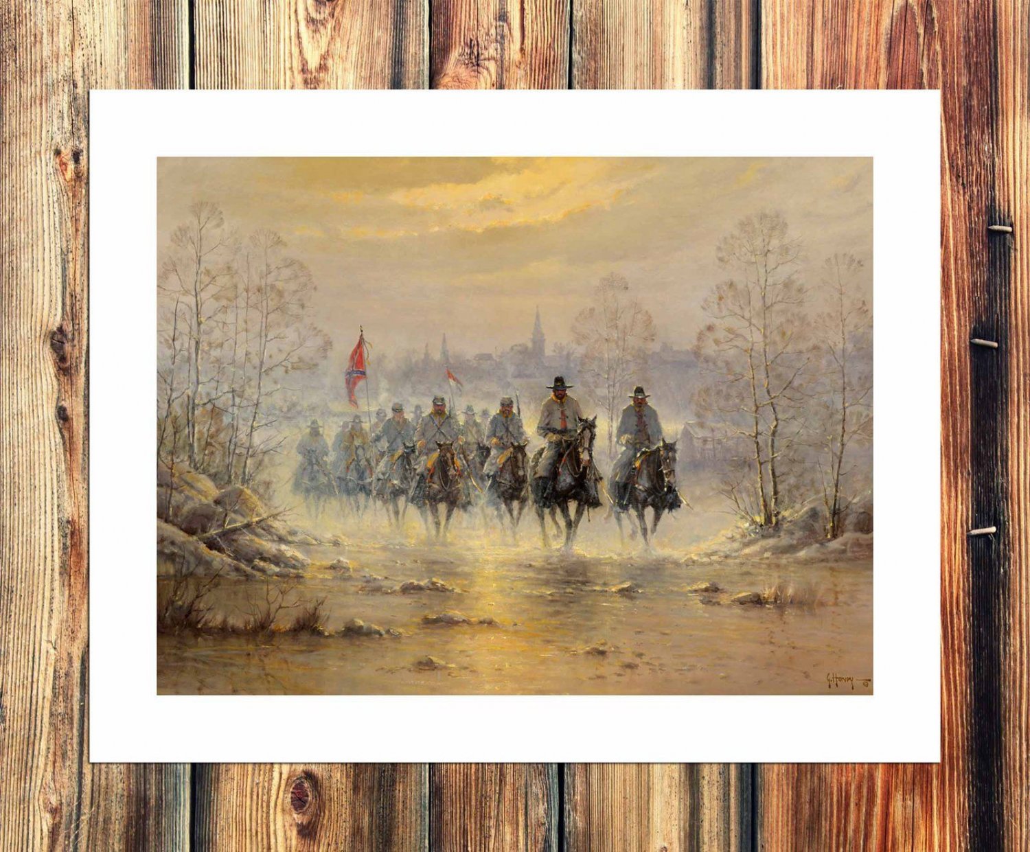 St battle  20x16 inch FRAMED CANVAS PRINT