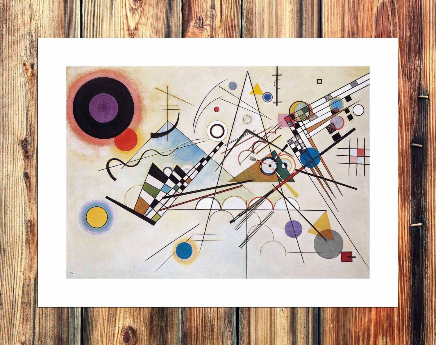 Life geometry  20x16 inch FRAMED CANVAS PRINT