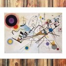 Life geometry  20x16 inch FRAMED CANVAS PRINT