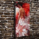 Mask woman  20x16 inch FRAMED CANVAS PRINT