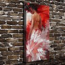 Mask woman  20x16 inch FRAMED CANVAS PRINT
