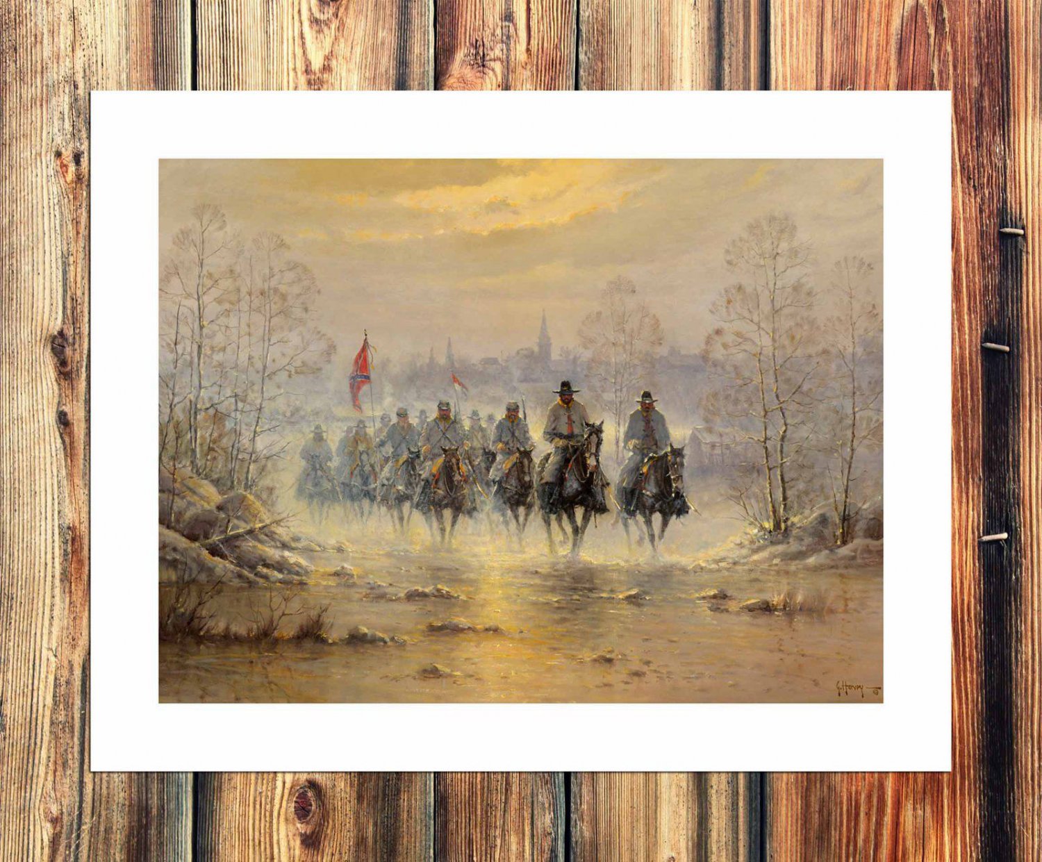 St battle  20x16 inch FRAMED CANVAS PRINT