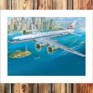 The blue sea  20x16 inch FRAMED CANVAS PRINT