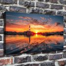Beautiful sunrise  20x16 inch FRAMED CANVAS PRINT