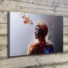 Tree Beach Side  20x16 inch FRAMED CANVAS PRINT
