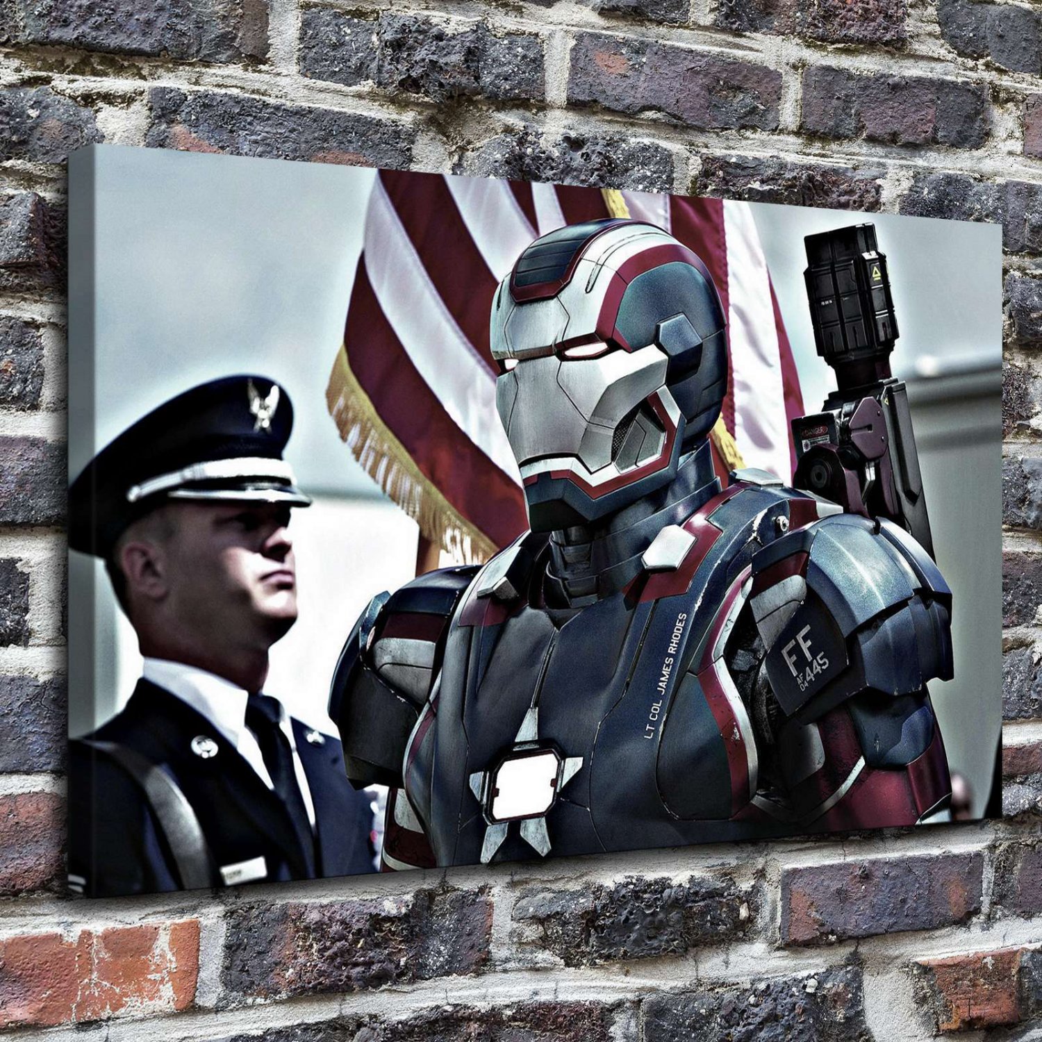 Super warrior  20x16 inch FRAMED CANVAS PRINT