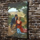 People who love each other  20x16 inch FRAMED CANVAS PRINT
