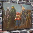 Super hero team  20x16 inch FRAMED CANVAS PRINT