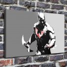 Arkham city armored  20x16 inch FRAMED CANVAS PRINT
