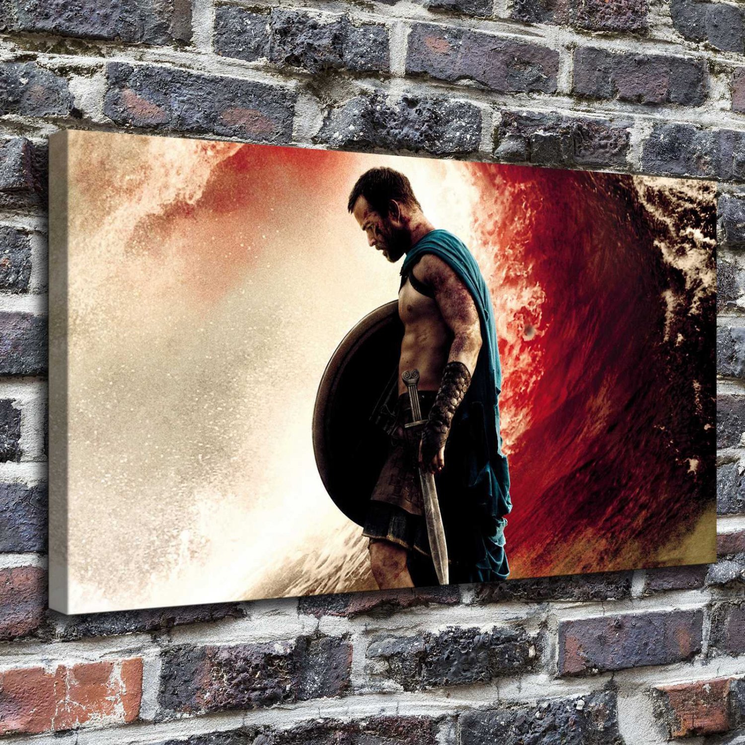 Super hero  20x16 inch FRAMED CANVAS PRINT