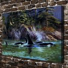 Weirs Sharing Space  20x16 inch FRAMED CANVAS PRINT