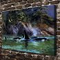 Weirs Sharing Space  20x16 inch FRAMED CANVAS PRINT