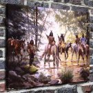 The indians  20x16 inch FRAMED CANVAS PRINT